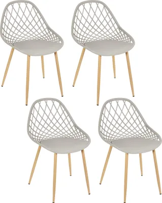 Image de Chaise Exterieur Malaga Taupe - Lot De 4