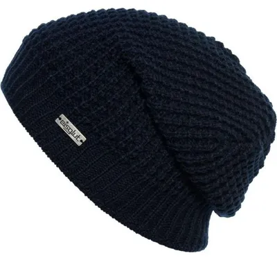Eisglut Strickmütze Long-Beanie Blazeo in blau