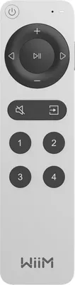 Zdjęcie produktu dla WiiM Voice Remote 2, Audio, Bluetooth, Naciśnij przyciski, Ładowanie akumulatora, Srebrny