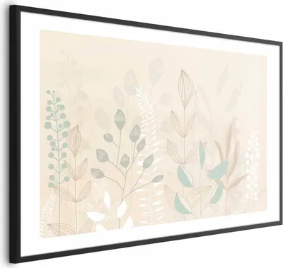 Produktbild von Posterpapier Poster - Pastel-Beige Meadow 30x21 cm Blätter e-A-10130-ao-a