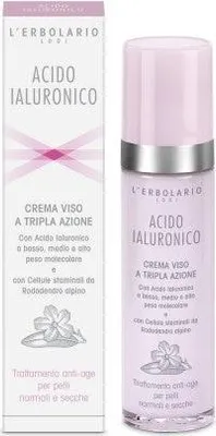 Image de L'Erbolario Crème pour le visage à l'ACIDE HYALURONIQUE- peaux normales et sèches
