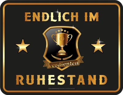 Produktbild von Ruhestand - Magnete - endlich im Ruhestand