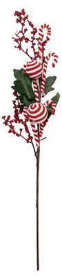 Produktbild von Clayre & Eef Weihnachtsdekoration 11x8x65 cm Weiß Kunststoff