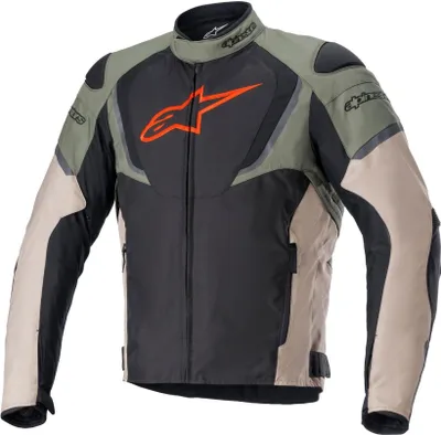 Produktbild von Alpinestars T-Jaws V3 Wasserdichte Motorrad Textiljacke, schwarz/oliv, S