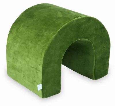 Image de Tunnel d'aire de jeux velouté en mousse vert olive