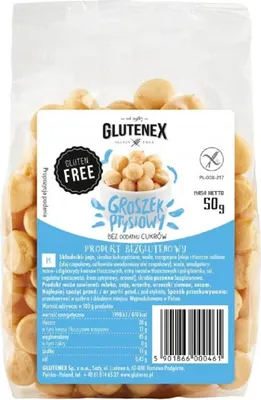GROSZEK PTYSIOWY BEZ DODATKU CUKRÓW BEZGLUTENOWY 50 g - GLUTENEX