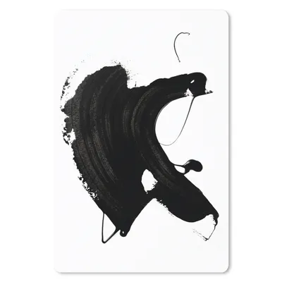 Produktbild von MuchoWow® Mauspad Mousepad Schwarz - Farbe - Design 40x60 cm - Mousepads - Maus Mat - Pad - Mausunterlage - Schreibtisch Accesoire