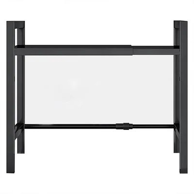 Obrázek produktu pro OKWISH Kuchyňské police, výsuvný regál do mikrovlnné trouby se 6 háčky, výsuvný regál do mikrovlnné trouby 40-64 cm, stojan na koření, držák do mikrovlnné trouby, do 30 kg