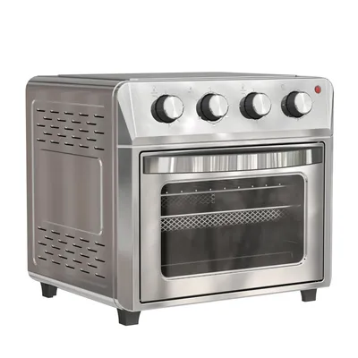 Produktbild von Minibackofen mit Umluft und 6 Heizmodi 24L Heißluftfritteuse Multifunktionsofen Airfryer Silber