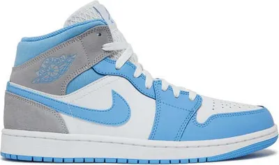 Image de Air Jordan 1 Mid University Blue Grey - EU : 46