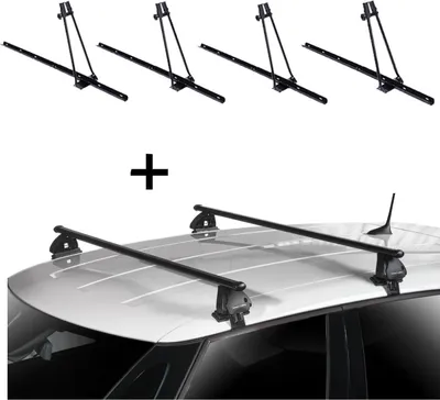 Produktbild von 4x Fahrradträger ORION + Dachträger VDP EVO Stahl kompatibel mit für Citroen C3 III 5 Türer ab 2017