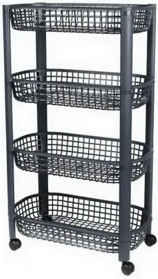 Produktbild von Urban Living 4-Etagen Transportwagen Allzweckwagen 51066 Grau