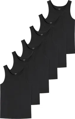 Produktbild von uncover by Schiesser 6er Pack Basic Unterhemd / Tanktop Unterhemden mit perfekter Passform, Hochwertige Verarbeitung und hohe Formstabilität, Weiche Single Jersey Qualität