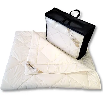 Produktbild von Merino Schafschurwolle + Zirbe Ganzjahresdecke Kuschelzeit in 240x220 cm
