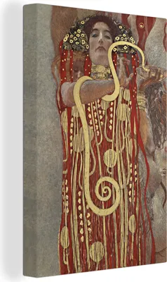 Obrázek produktu pro OneMillionCanvasses® - Plátno - Hygieia - Gustav Klimt, nástěnný obraz, nástěnné dekorace obrazy do obývacího pokoje, 20x30cm