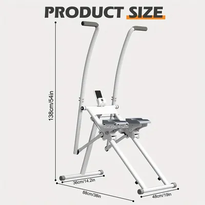 Image de Escalier pliable - Appareil d'entraînement cardio - Stepper - Machine de musculation - Entraîneur de cardio - Manuel