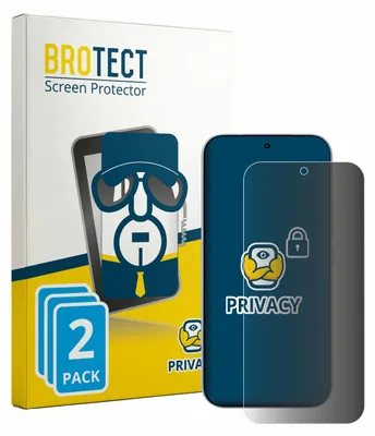 Produktbild von 2x BROTECT Sichtschutzfolie für Xiaomi 17T (case-friendly) Anti-Spy Privacy Sichtschutz Blickschutz Folie Blaulicht-Schutz