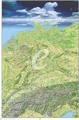 Produktbild von Landkarten  - Poster - Deutschland- Perspektive