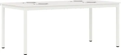 Produktbild von Esstisch Weiß 180 x 90 x 75 cm Massives Kiefernholz