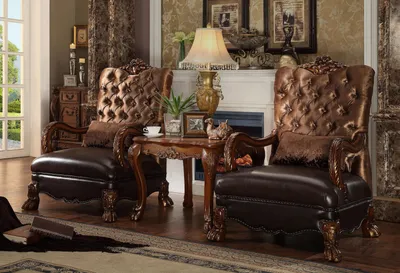 Obrázek produktu pro Křeslo Designové židle Čalounění Relex Fabric Imitace kůže Lounge New Chesterfield