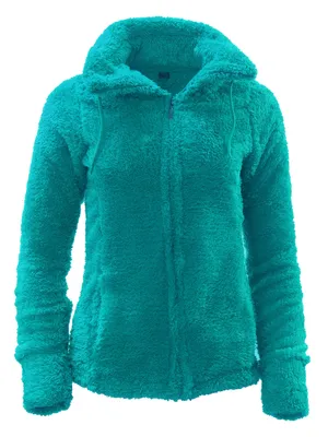 Produktbild von Damen Plüschjacke Teddy grün S (36/38)