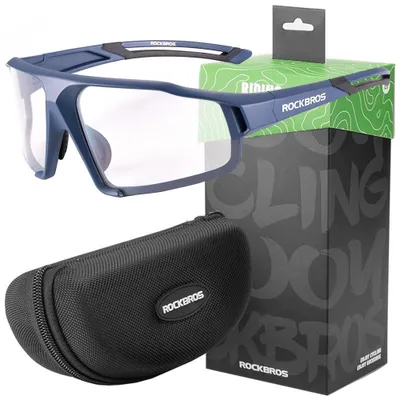 Obrázok produktu pre Cyklistické fotochromatické okuliare Rockbros SP216BL UV400 - modré