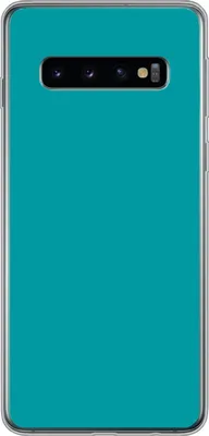 Produktbild von MuchoWow® Handyhülle Schutzhülle Hülle für Telefoonhoesje Samsung Galaxy S10 Blau - Unifarben Silikon Softcase Handy Hülle - Handytasche