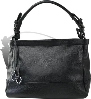 Produktbild von Toscanto Damen Schultertasche Leder Tasche schwarz D2OTT165SS1