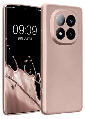 Produktbild von kwmobile Handyhülle kompatibel mit Xiaomi Redmi Note 14 Pro+ 5G / Redmi Note 14 Pro Plus 5G Hülle - weiche Silikon Case metallisch schimmernd in