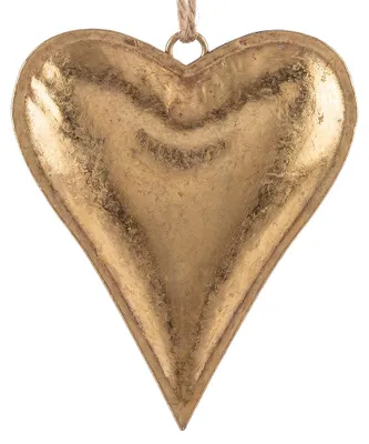 Produktbild von Clayre & Eef Weihnachtsanhänger Herz Goldfarbig Metall