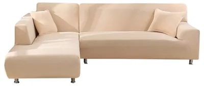 Produktbild von Stretch Sofaüberwurf mit 2 Kissen für L-förmige Couch