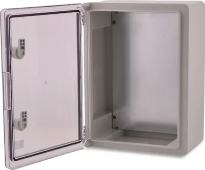 Produktbild von BOXEXPERT Wandschrank-Gehäuse Serie Fleet 400x300x170mm IP 65 transparent grau