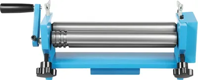 Obrázek produktu pro Přenosná ohýbačka trubek – ruční 3válcová ohýbačka – délka ohybu 180 cm – ocel 45# – nastavitelná, odolná proti opotřebení – pro hliník – modrá