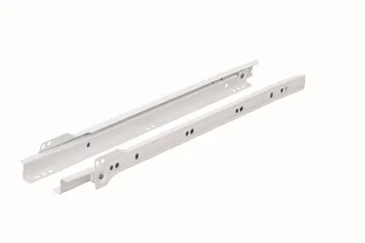 Obrázek produktu pro Walteco Rolničkový výsuv 450mm, bílý, nosnost 20 kg, 1 pár