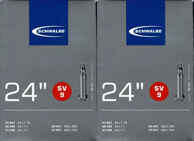 Produktbild von 2x Schwalbe SV 9 24 Zoll Schlauch Sclaverand Ventil