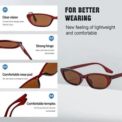 Produktbild von Sonnenbrillen Damen polarisiert - schlankes Design - UV400 Schutz - perfekt für Outdoor-Aktivitäten - ShopFlot