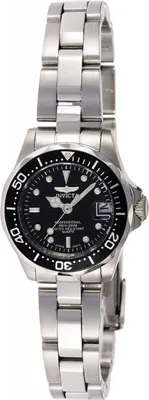 Obrázek produktu pro Invicta Pro Diver 8939 - Dámské Náramkové Hondiky - Quartzové - Nerezová ocel s černým ciferníkem - 24mm