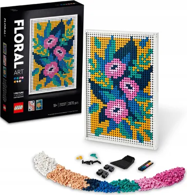 Zdjęcie produktu dla LEGO ART Sztuka kwiatowa, Zestaw do budowania, 18 lat(a), Plastik, 2870 szt., 1,3 kg