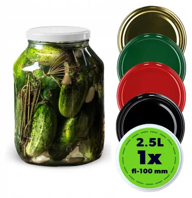 Produktbild von Kadax Einmachglas 2,5L für Konserven mit Schraubdeckel Glas