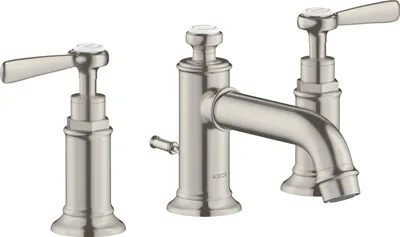 Produktbild von 3-Loch Waschtischarmatur AXOR MONTREUX 30 DN 15 m Hebelgr m ZAG 1 1/4Zoll Stain st stainless steel optic