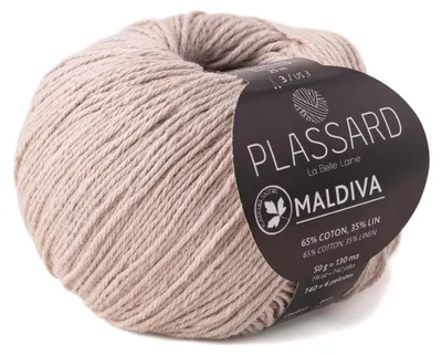 Produktbild von Knäuel Strickgarn Plassard Maldiva 05 braun