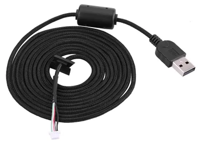 Image de Câble USB de 2 mètres pour souris, accessoire de remplacement et de réparation pour la souris de jeu Logitech G9/G9X