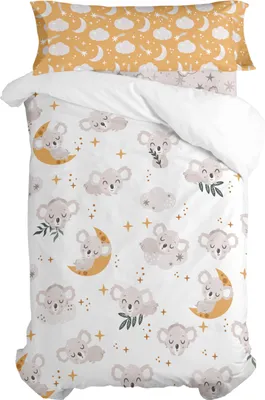 Produktbild von Baby koala Bettbezug set 2 teiliges  155 x 220 cm 100% Baumwolle Hergestellt in Europa