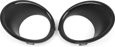 Image de 2 anneaux de finition chromés de rechange pour phares antibrouillard, Mini Cooper R55, R56, R57 (2007-2010) - Références d'origine : 51112753661, 51112753662