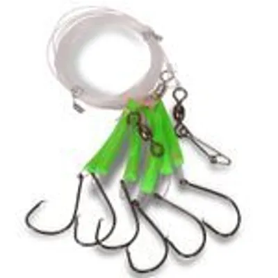 Image de Aquantic Circle 6/0 fluo vert Rig-System Bas de ligne pour sébaste