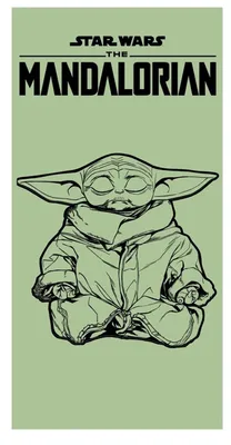Immagine prodotto di Star Wars - Asciugamano da spiaggia - Mandalorian - Yoda