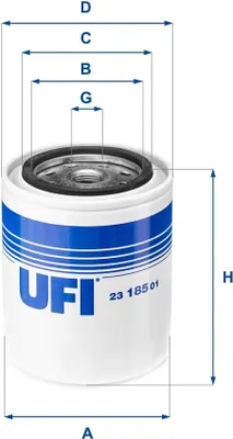 Produktbild von Ölfilter UFI 23.185.01 Filtereinsatz