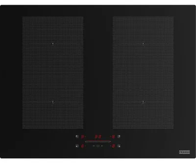 Induktionskochfeld 2 Zonen, 2,1 kW, Black Glass, 51x63 cm