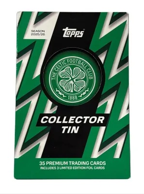 Obrázok produktu pre 2025/26 Topps Celtic FC Soccer Collector Tin