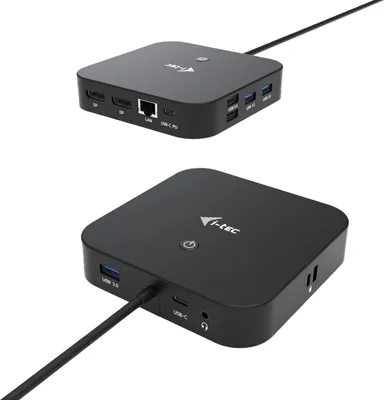 Obrázek produktu pro i-tec dokovací stanice USB-C/ Dual Display/ 1x USB-C/ 3x USB 3.1 / 2x USB 2.0 / LAN/ Thunderbolt 3/ Power Delivery 100W
